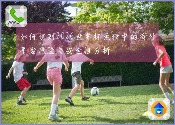 如何识别2026世界杯竞猜中的海外平台风险与安全性分析