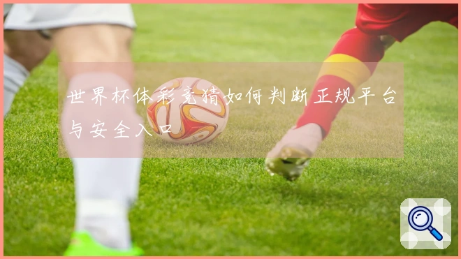 世界杯体彩竞猜如何判断正规平台与安全入口